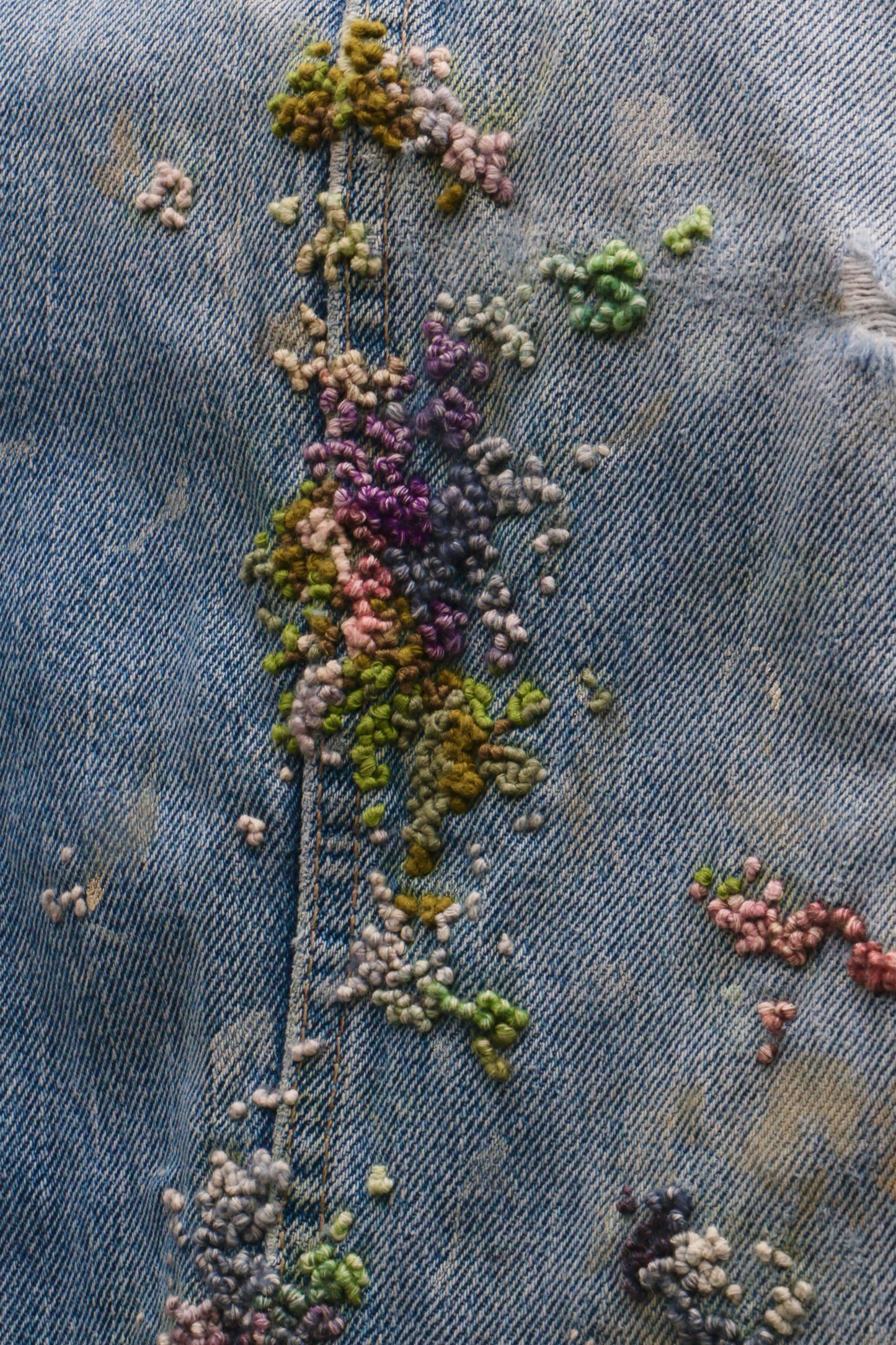 " Embroidered Dot work pants