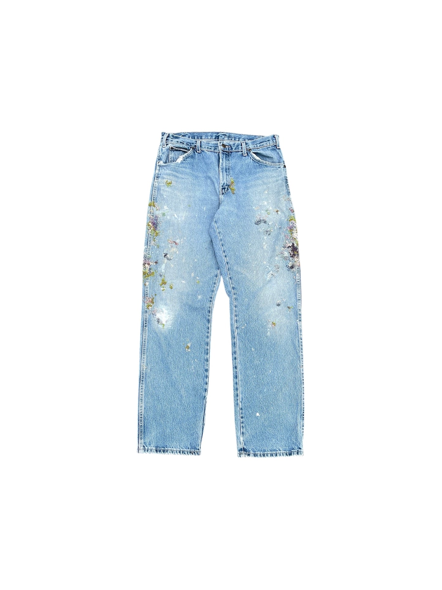 " Embroidered Dot work pants