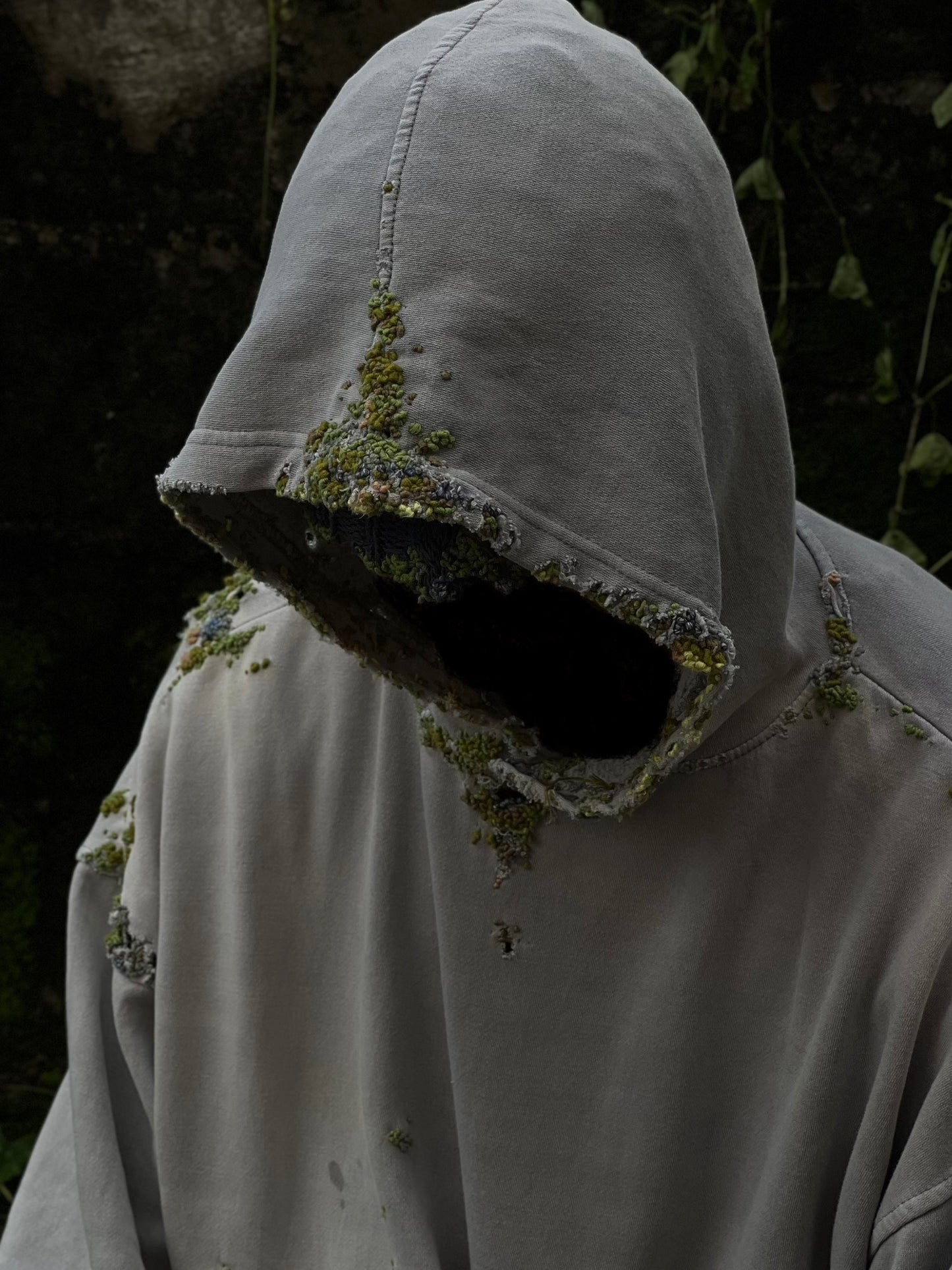 " Embroidered Dot Hoodie