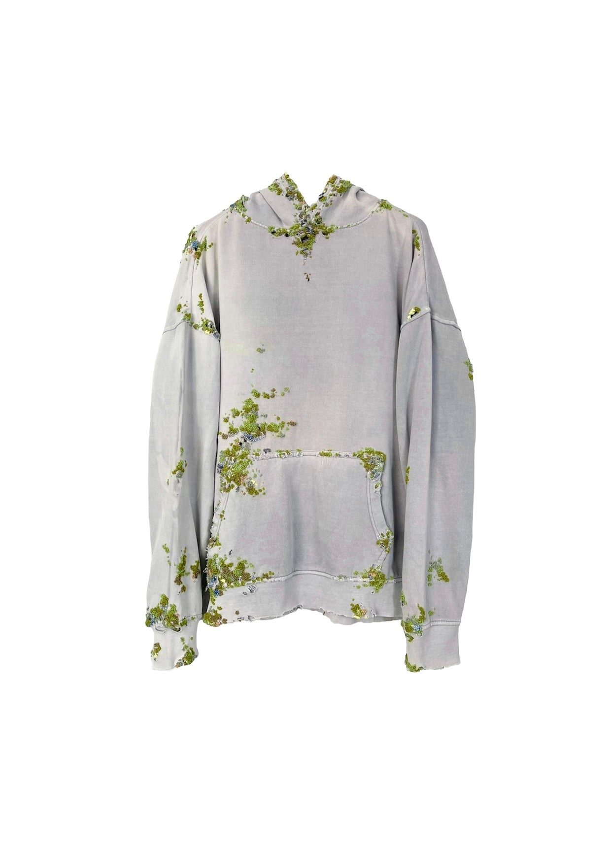 " Embroidered Dot Hoodie