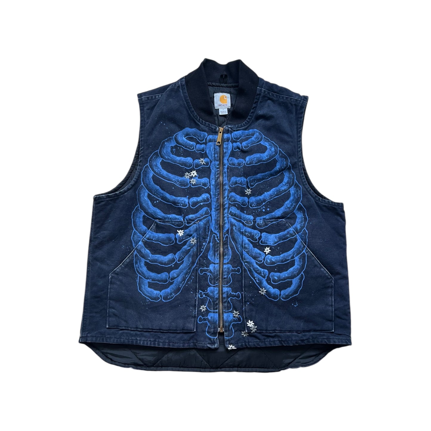 ""SKELETON' Blue Vest