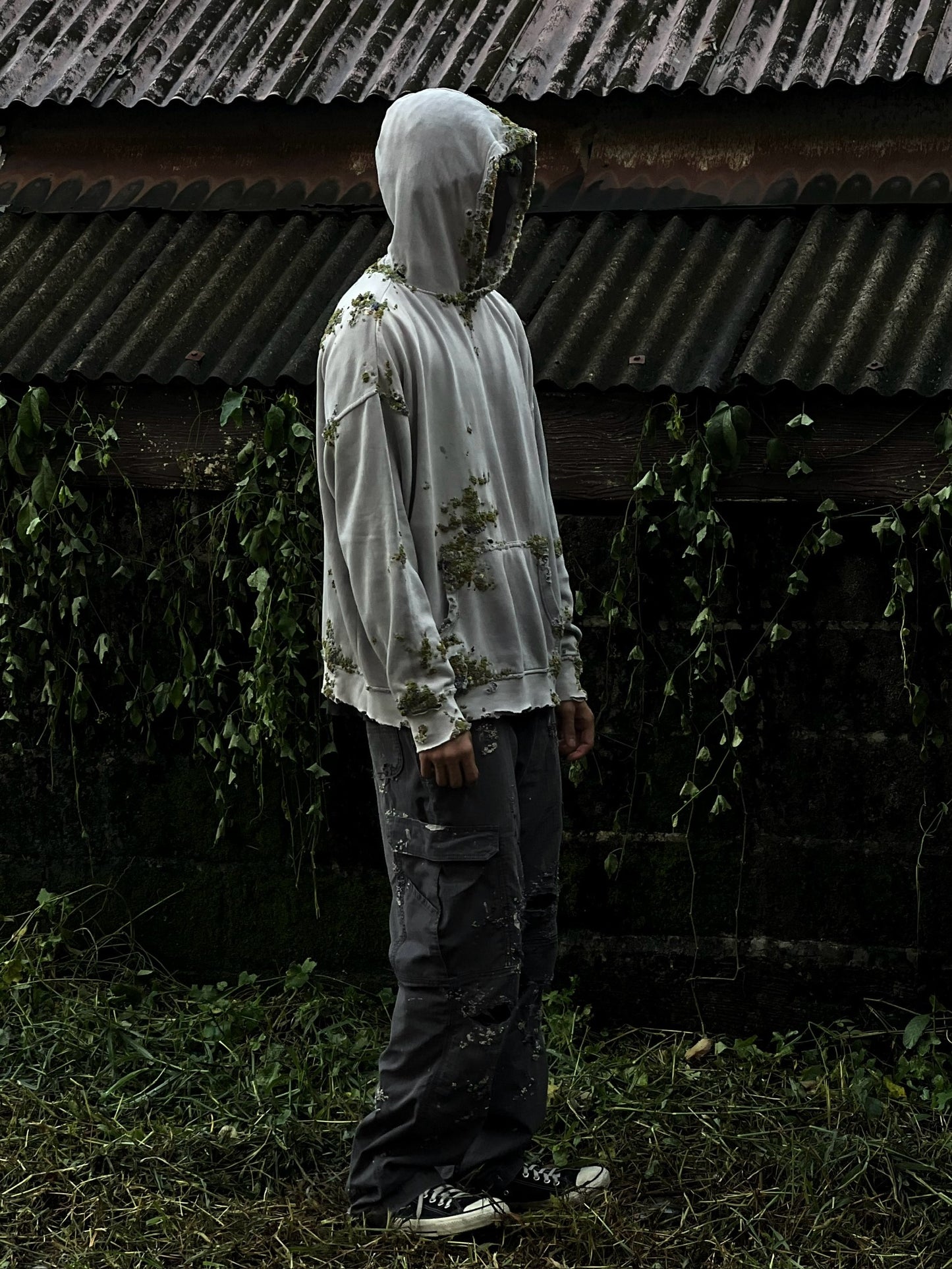 " Embroidered Dot Hoodie