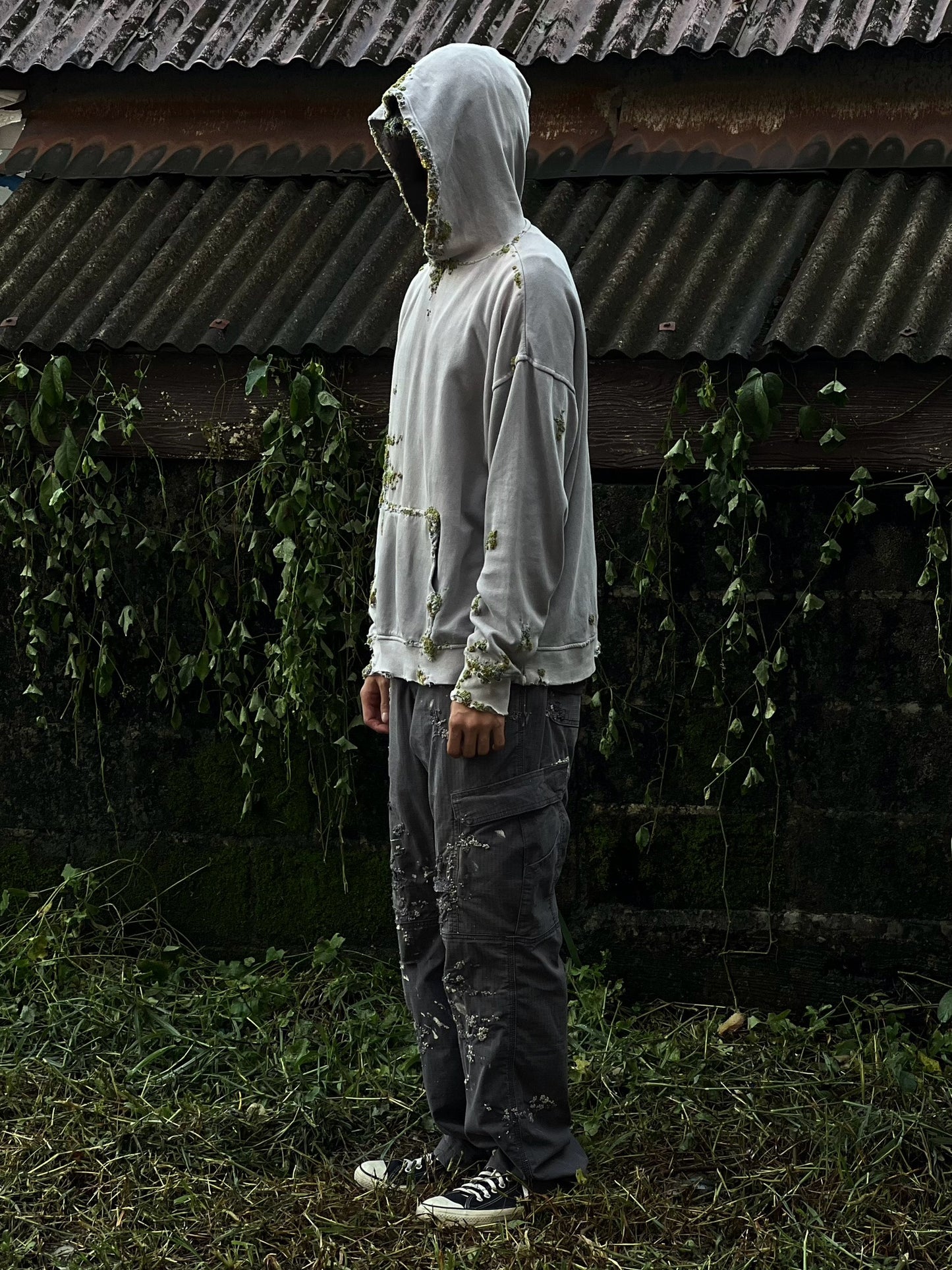 " Embroidered Dot Hoodie