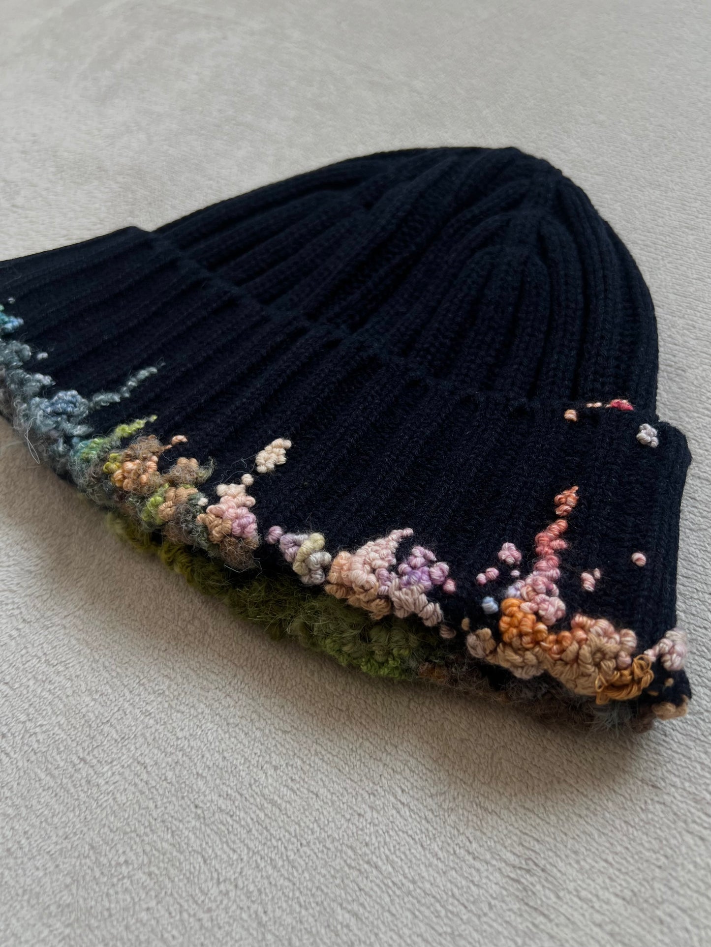 "  Embroidered Dot Beanie