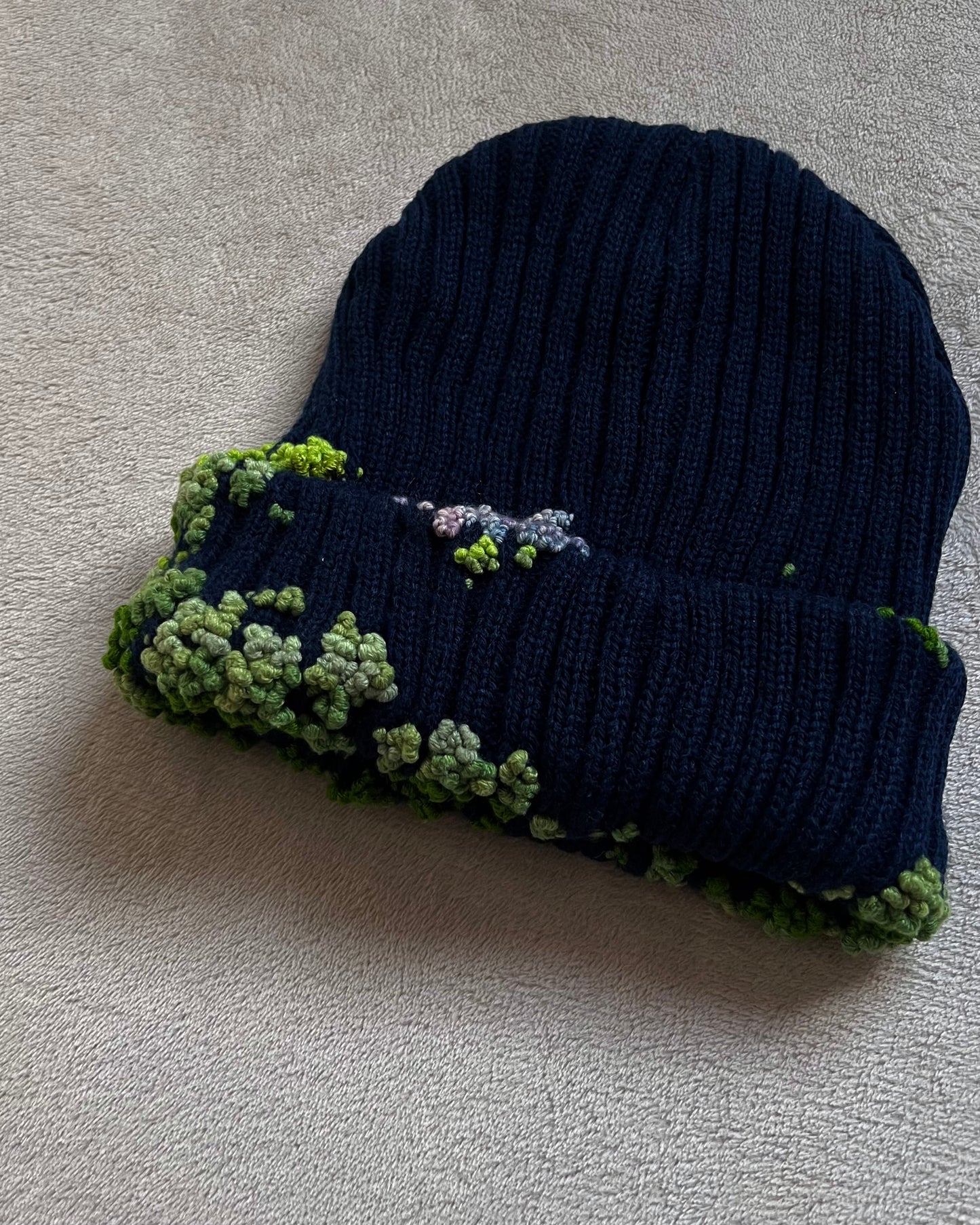 "  Embroidered Dot Beanie