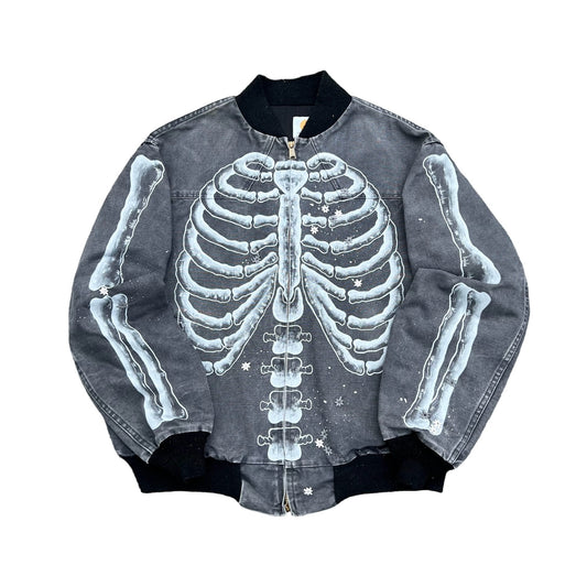 ""SKELETON' Grey Santa fe Jacket ☠️☠️