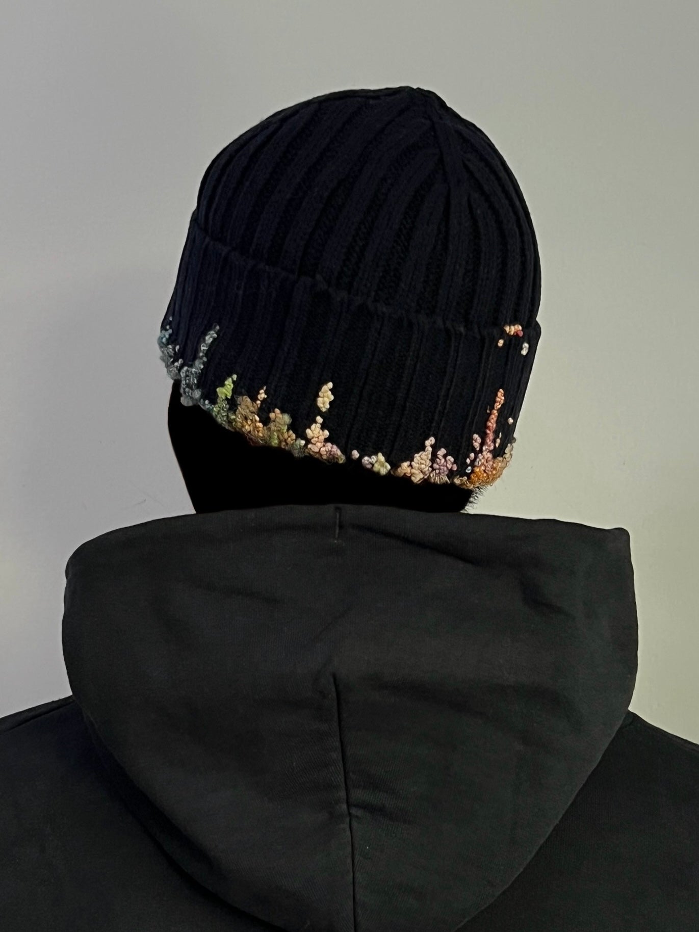 "  Embroidered Dot Beanie