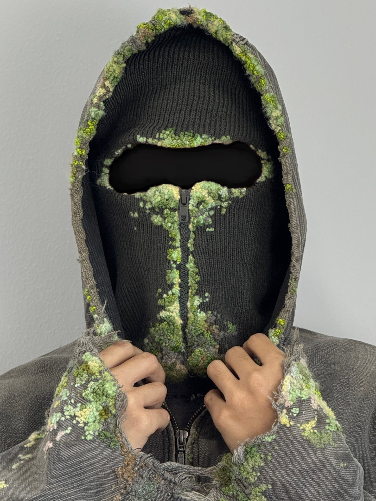 "   Embroidered Dot Balaclava