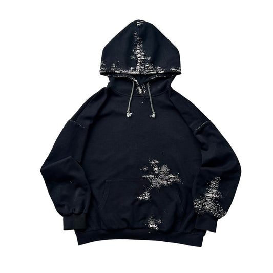 "Embroidered "BORO" Black Hoodie