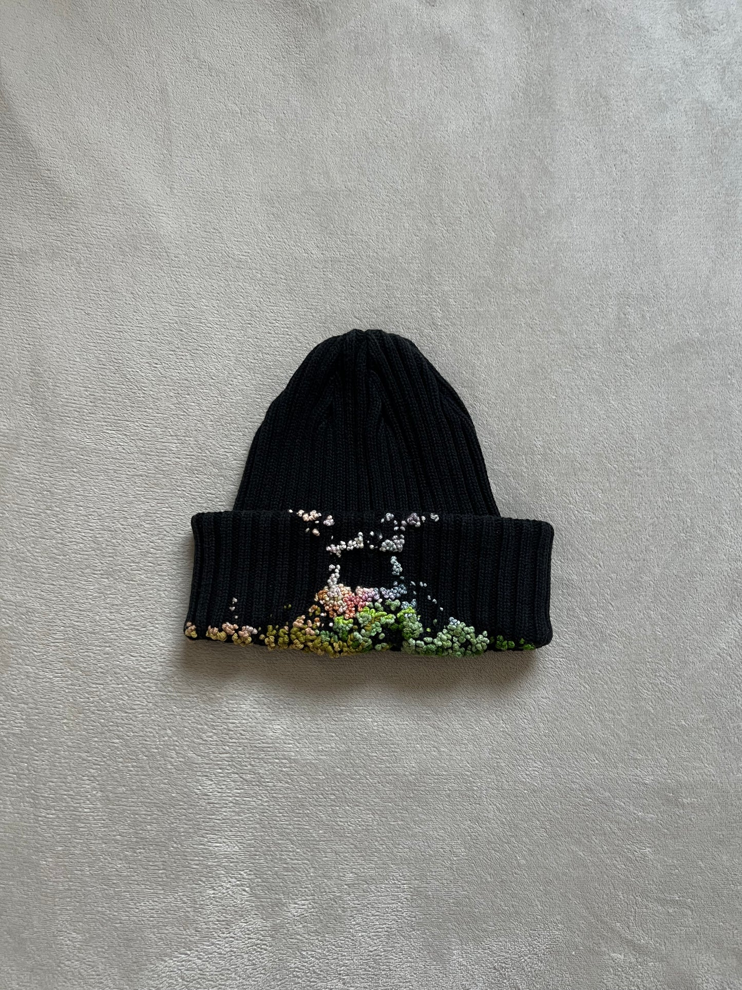 "  Embroidered Dot Beanie