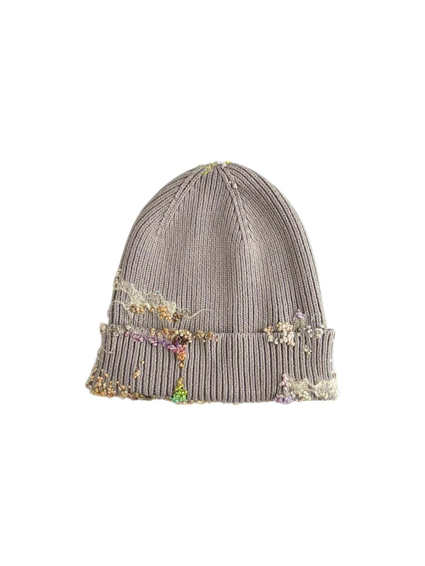 "  Embroidered Dot Beanie