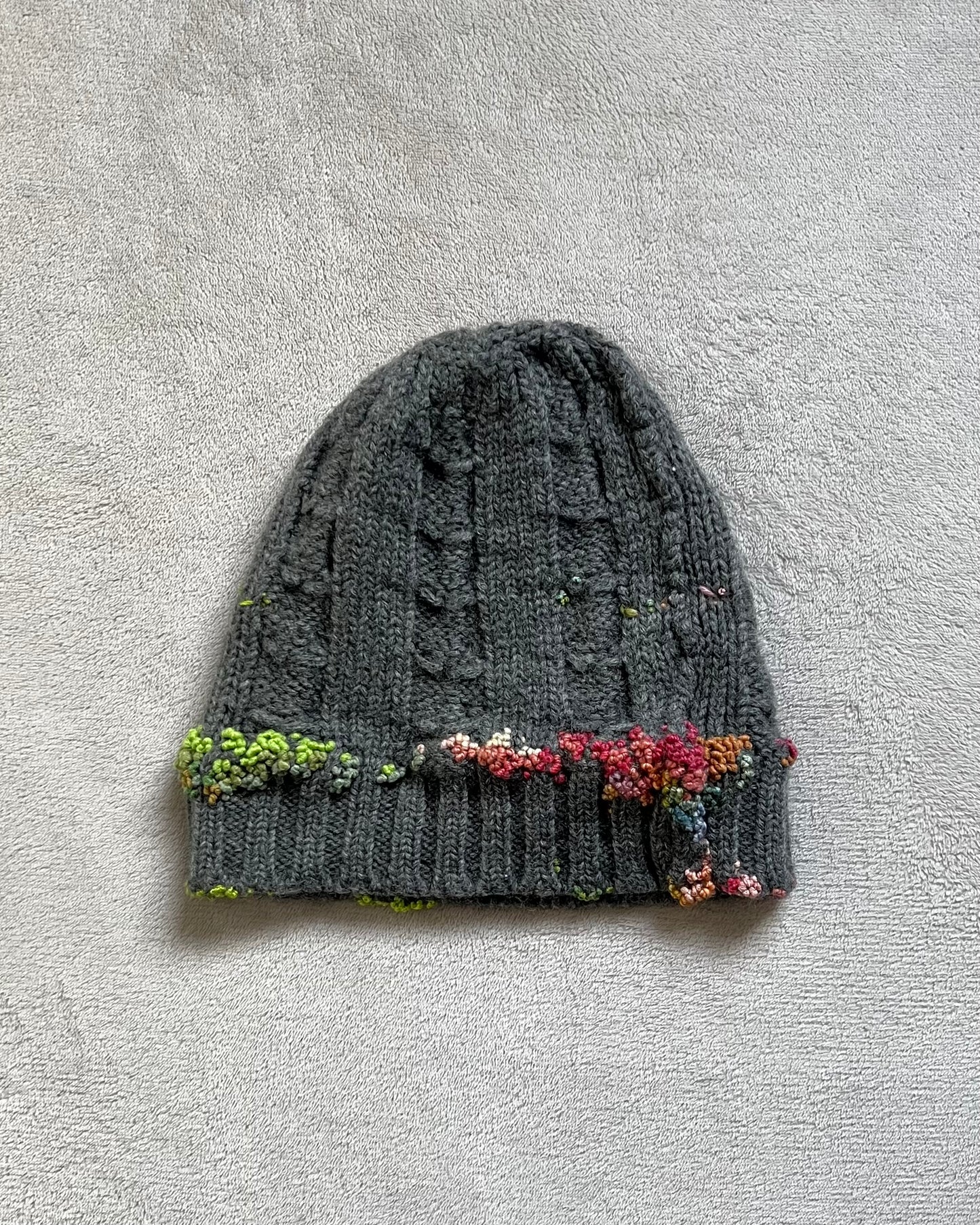 "  Embroidered Dot Beanie