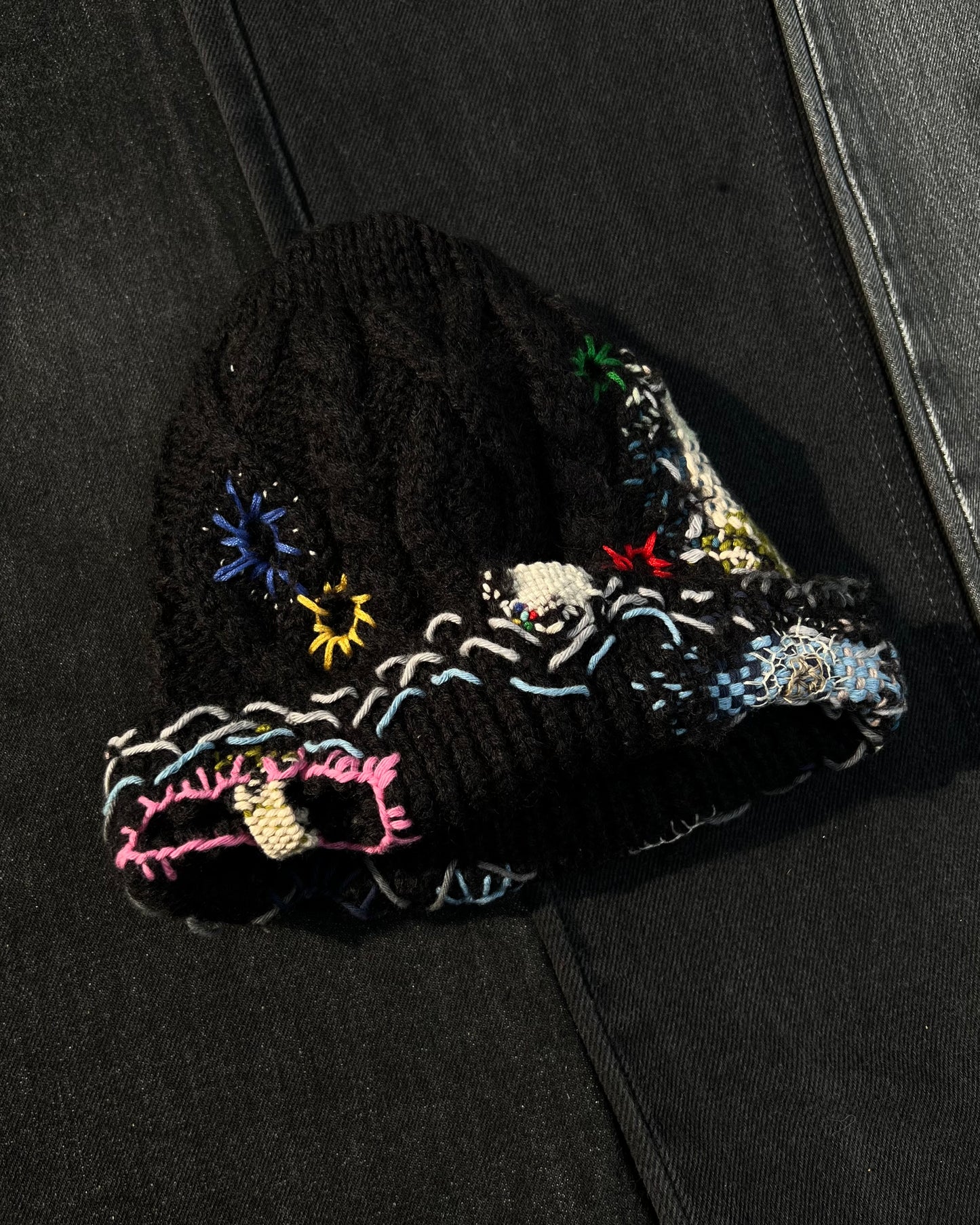 Z Embroidered BORO Black Beanie 1/1