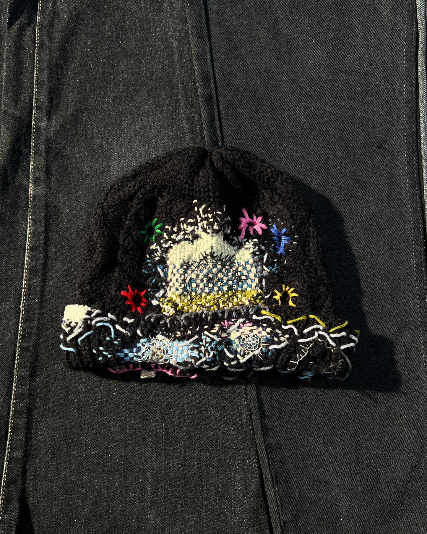 Z Embroidered BORO Black Beanie 1/1