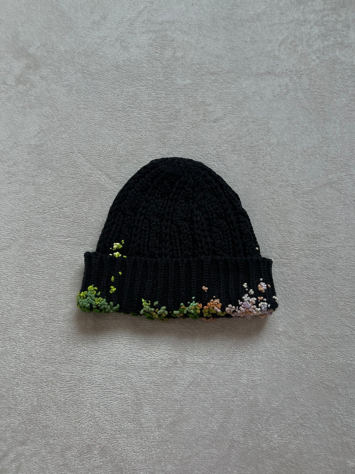 "  Embroidered Dot Beanie