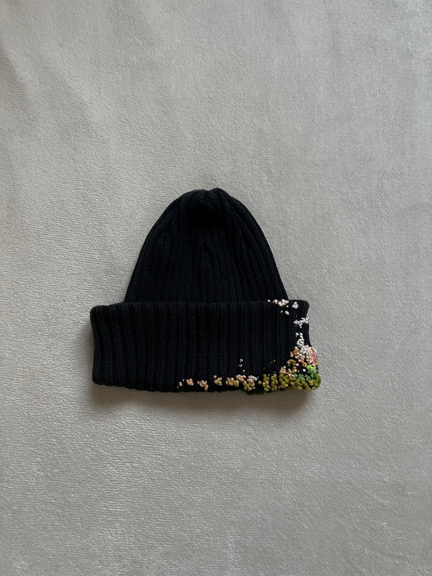 "  Embroidered Dot Beanie
