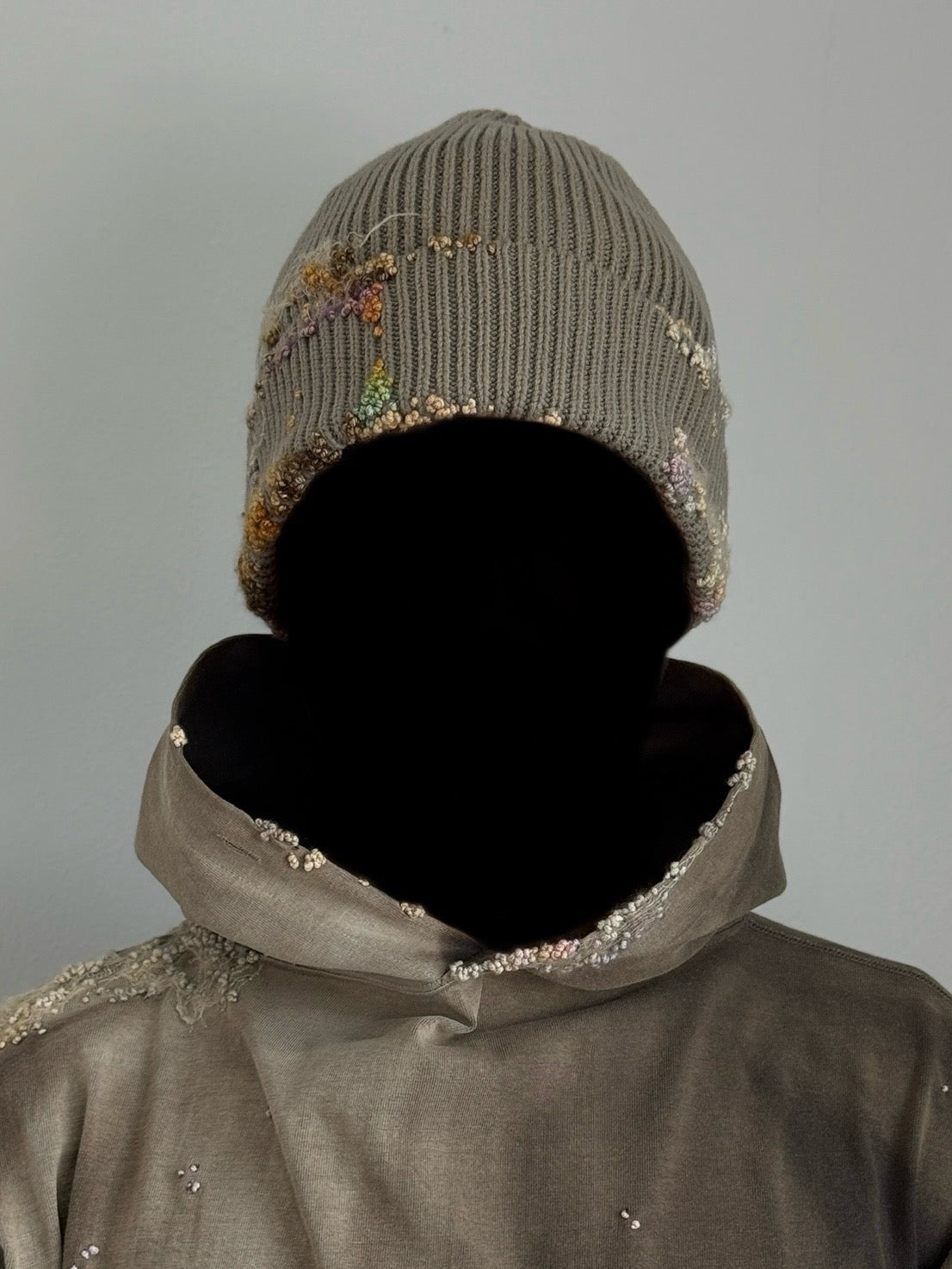 "  Embroidered Dot Beanie