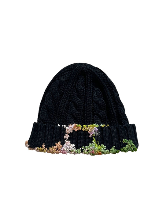 "  Embroidered Dot Beanie
