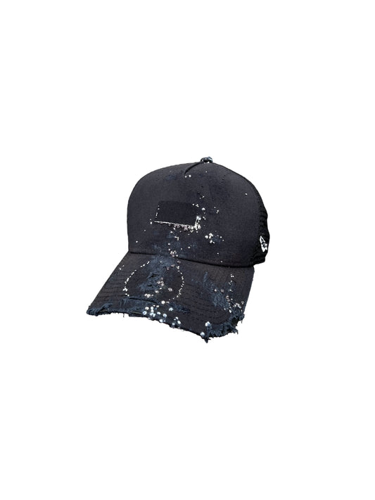 "" Embroidered Dot Trucker Hat