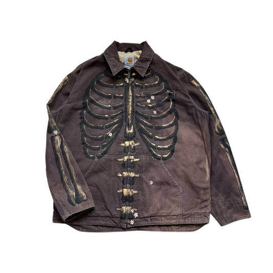 ""SKELETON' Faded Chocolate Workwear