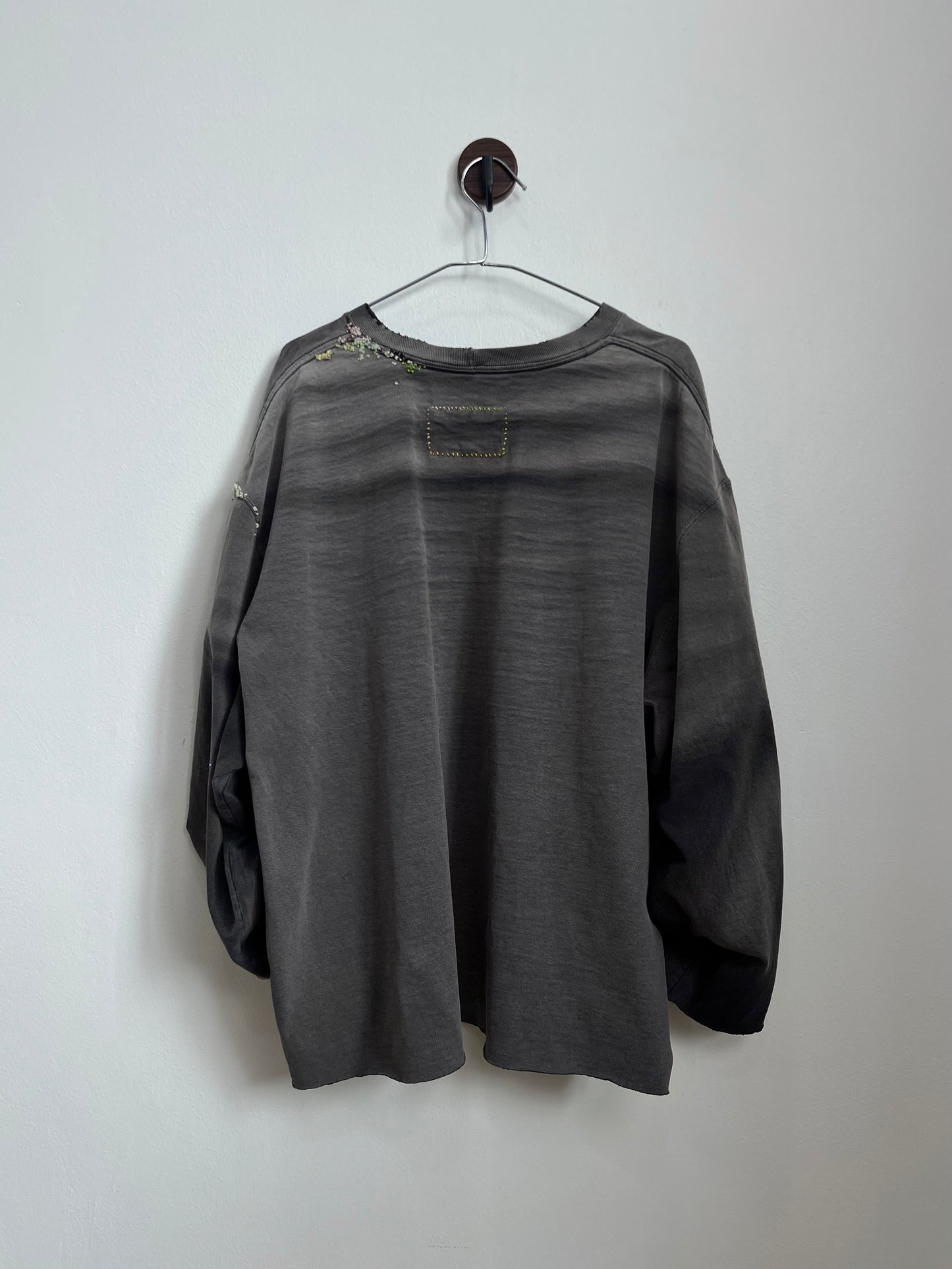 "   Embroidered Black Faded Longsleeve