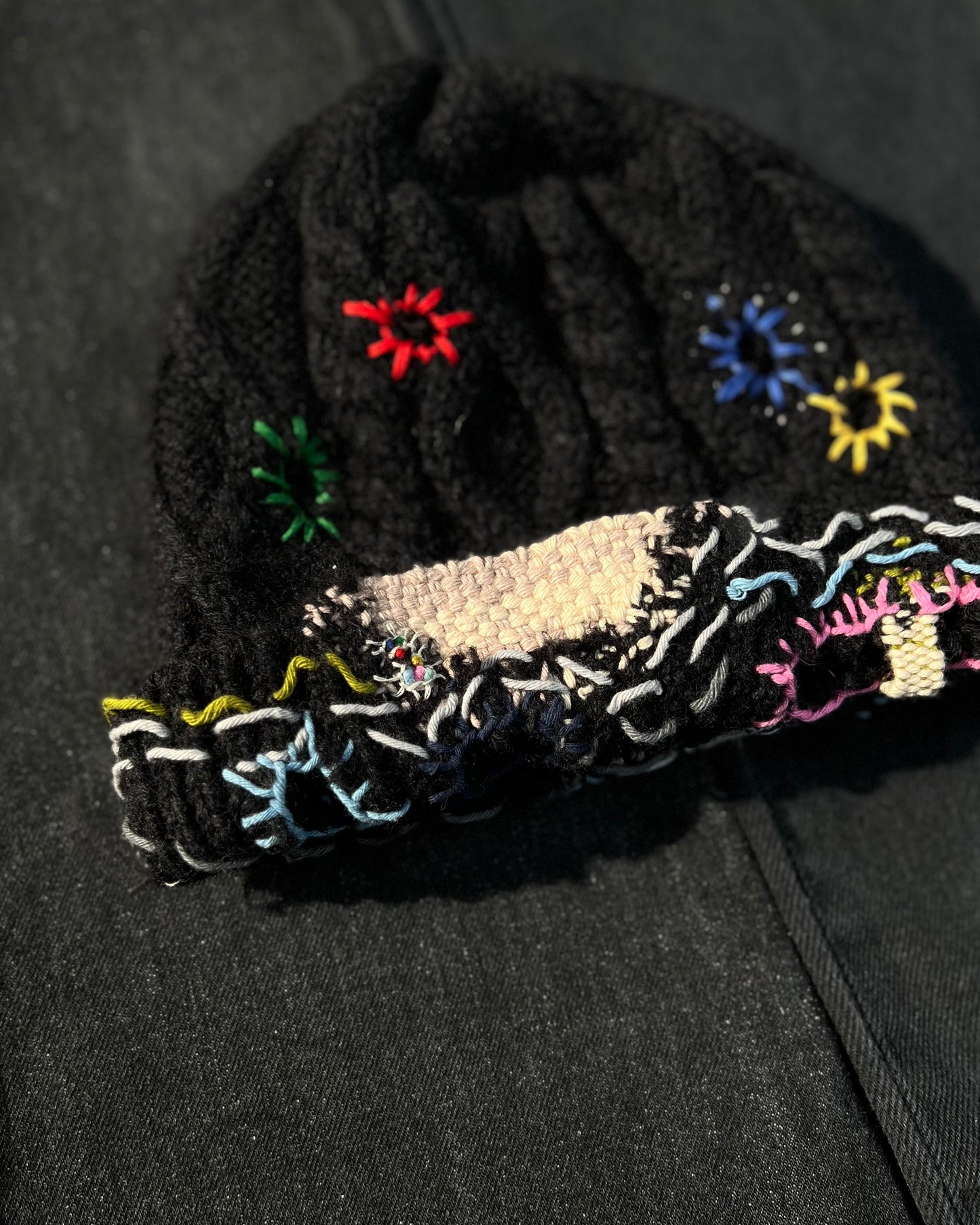 Z Embroidered BORO Black Beanie 1/1