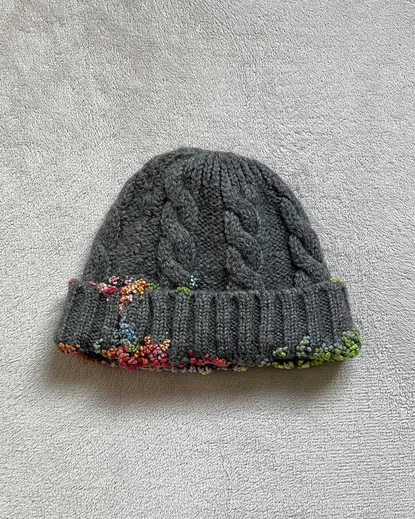 "  Embroidered Dot Beanie