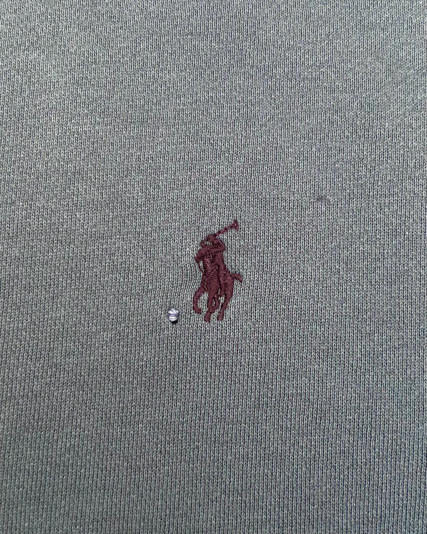 "Embroidered "Dot' Grey Green Sun Faded (POLO)