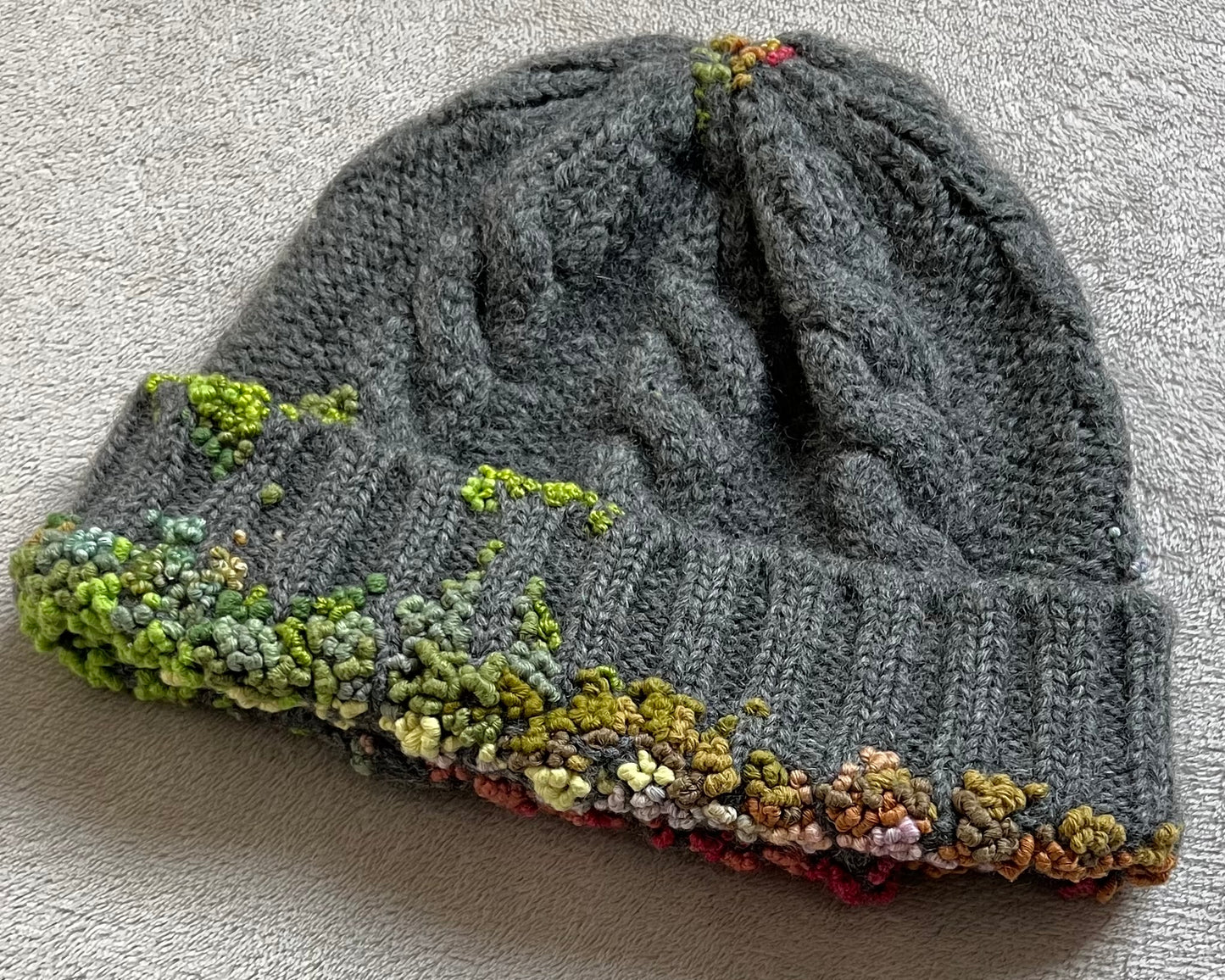 "  Embroidered Dot Beanie