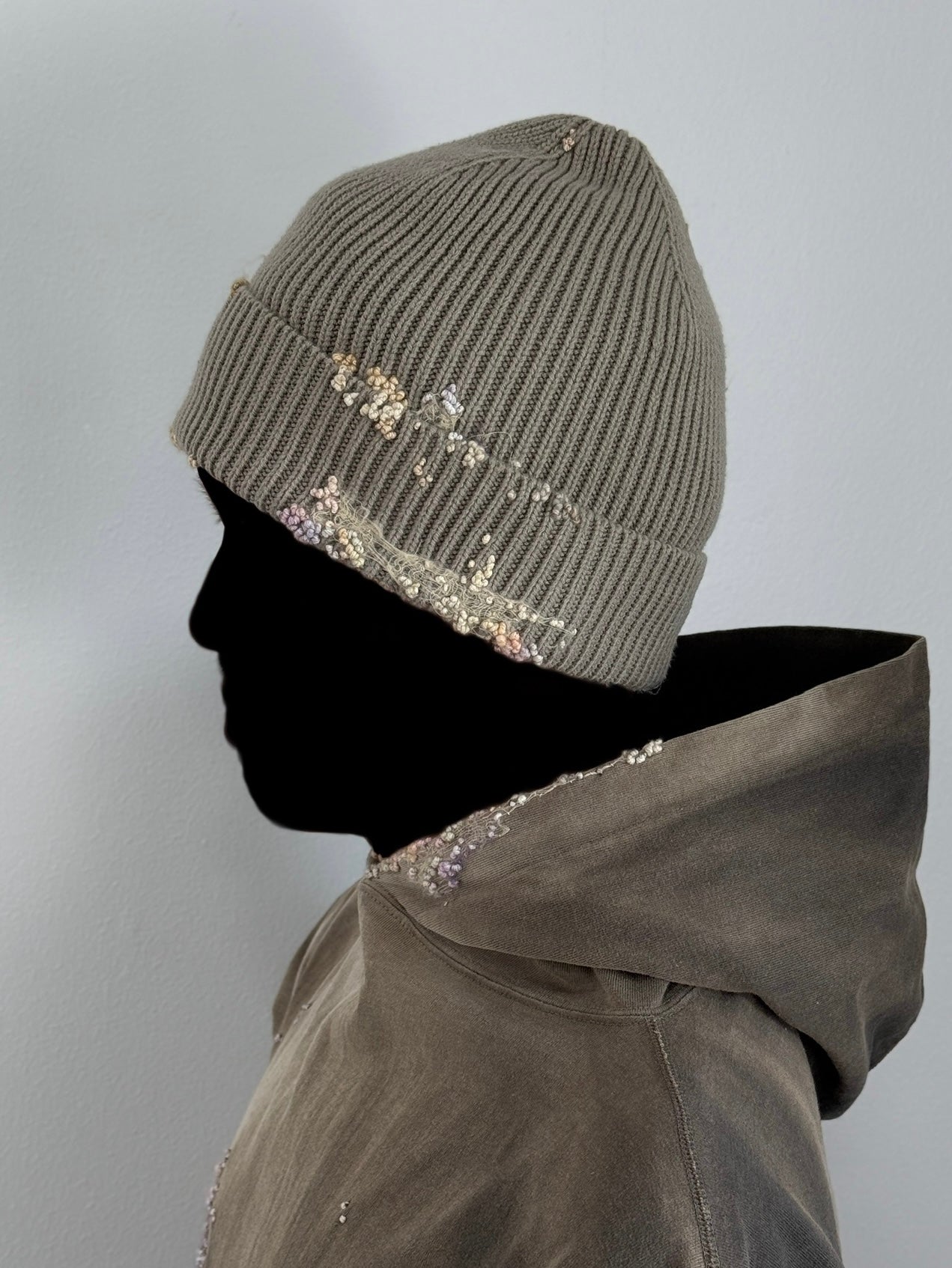 "  Embroidered Dot Beanie