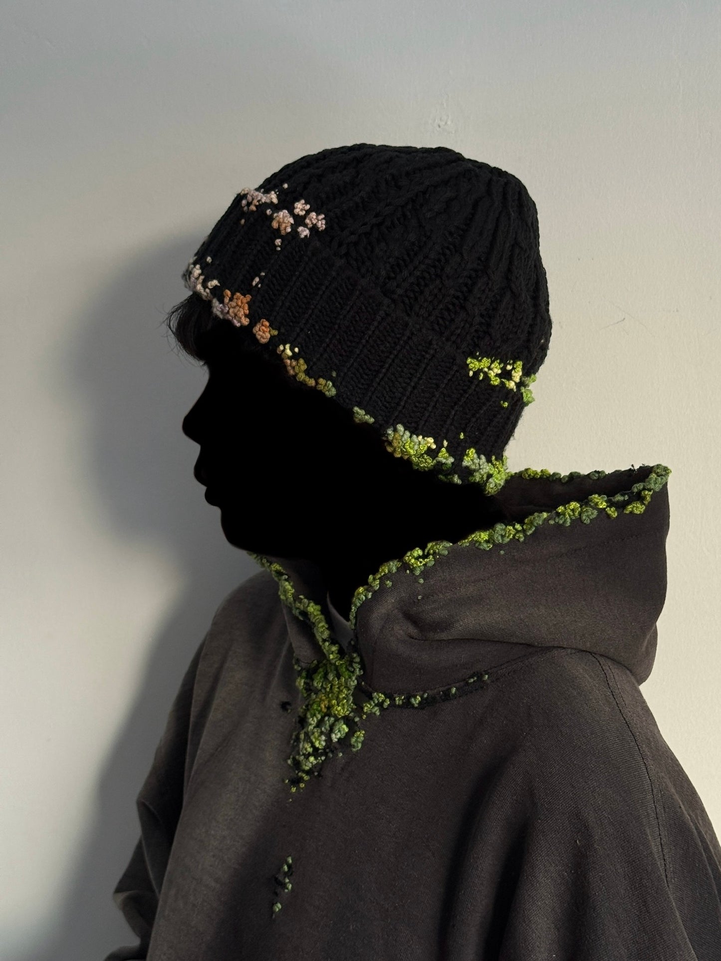 "  Embroidered Dot Beanie