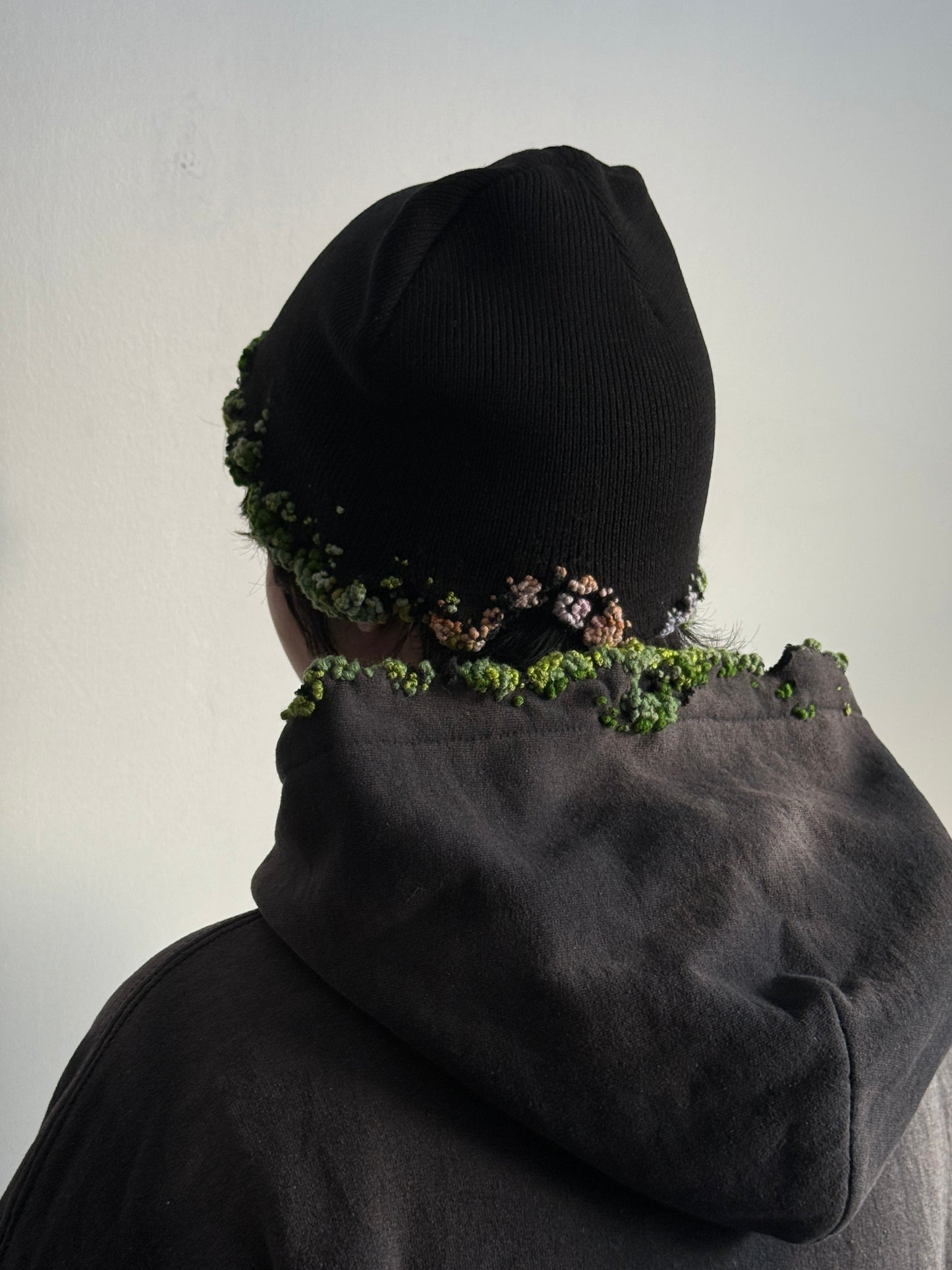 "  Embroidered Dot Beanie