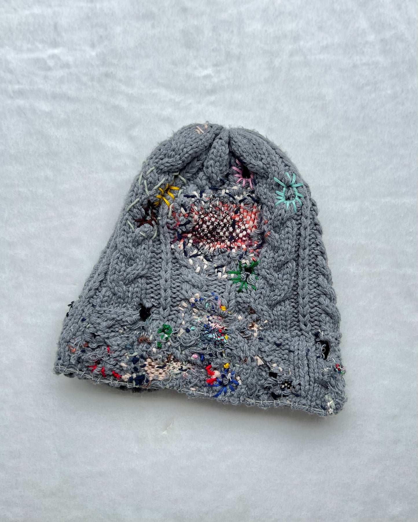 Z Embroidered BORO Grey Beanie 1