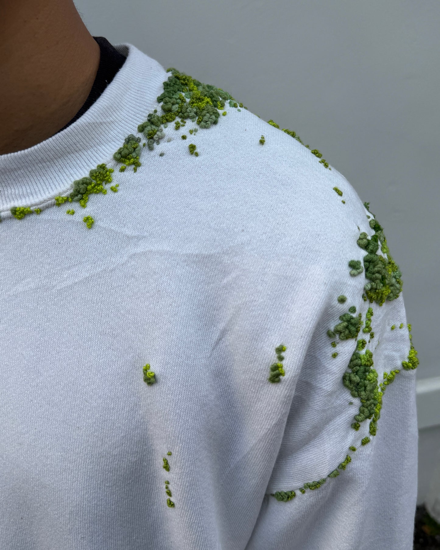 "   Embroidered Dot Sweater