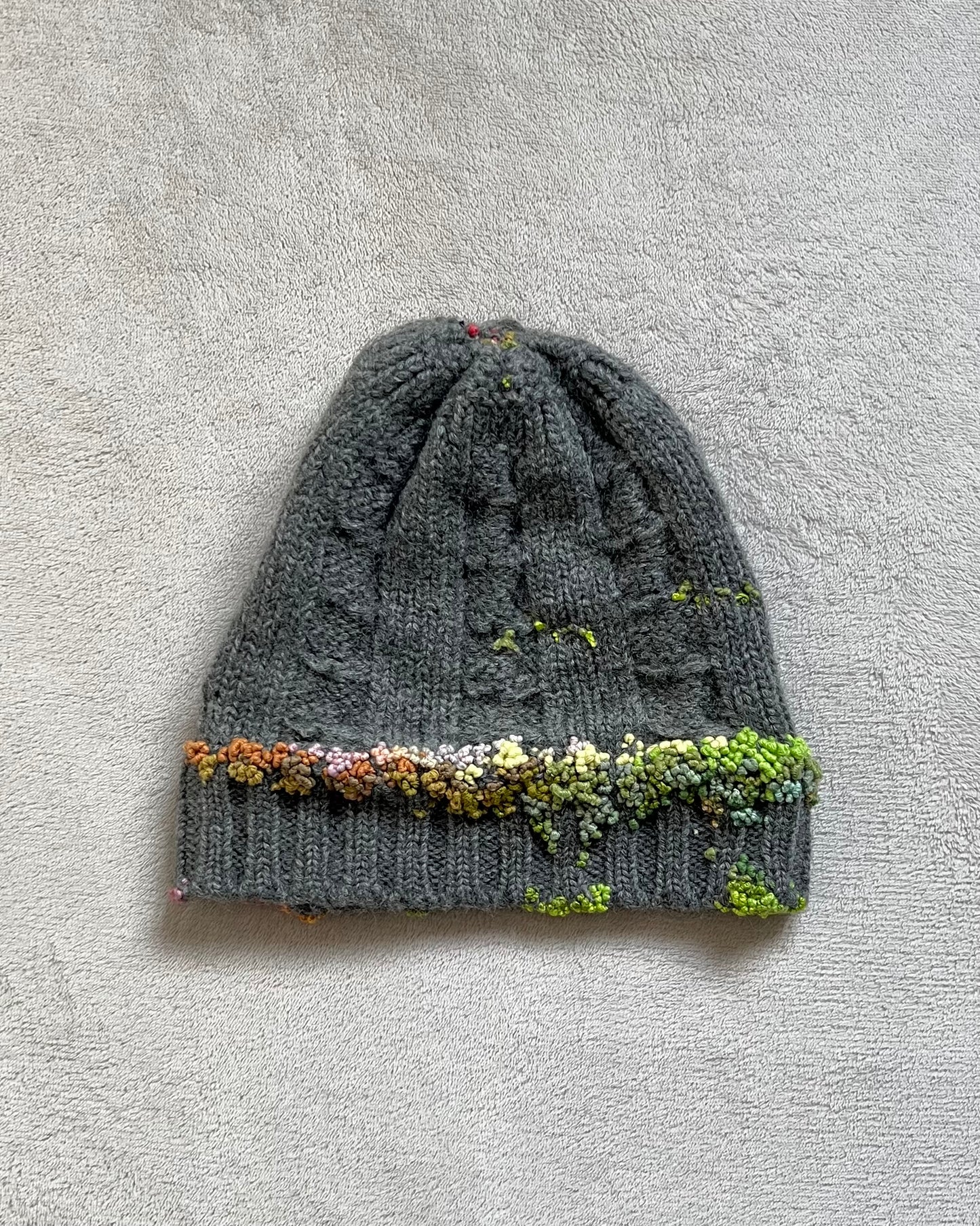 "  Embroidered Dot Beanie