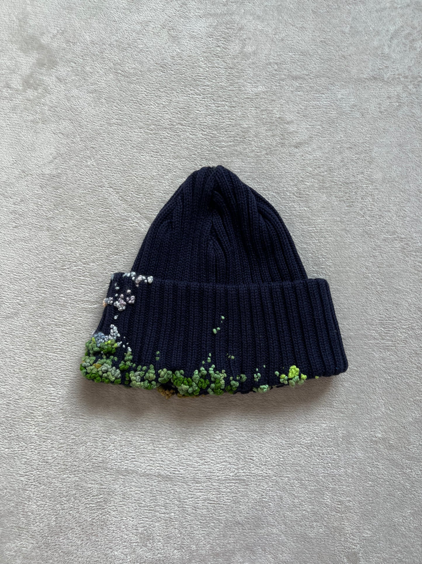 "  Embroidered Dot Beanie