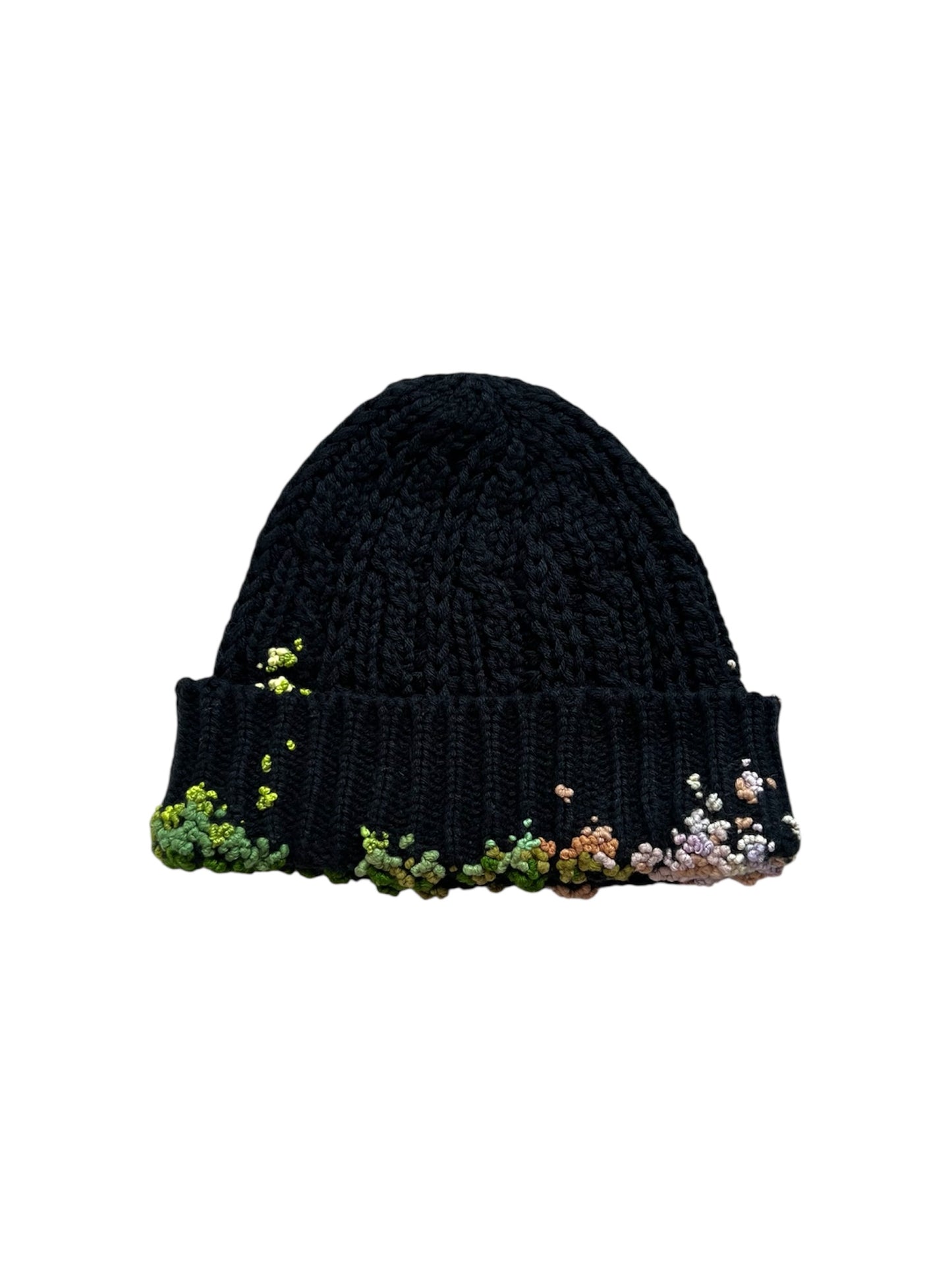 "  Embroidered Dot Beanie