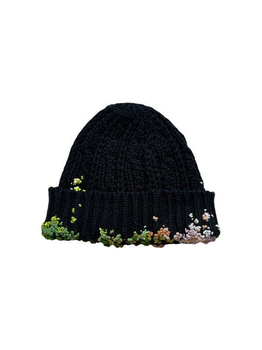 "  Embroidered Dot Beanie