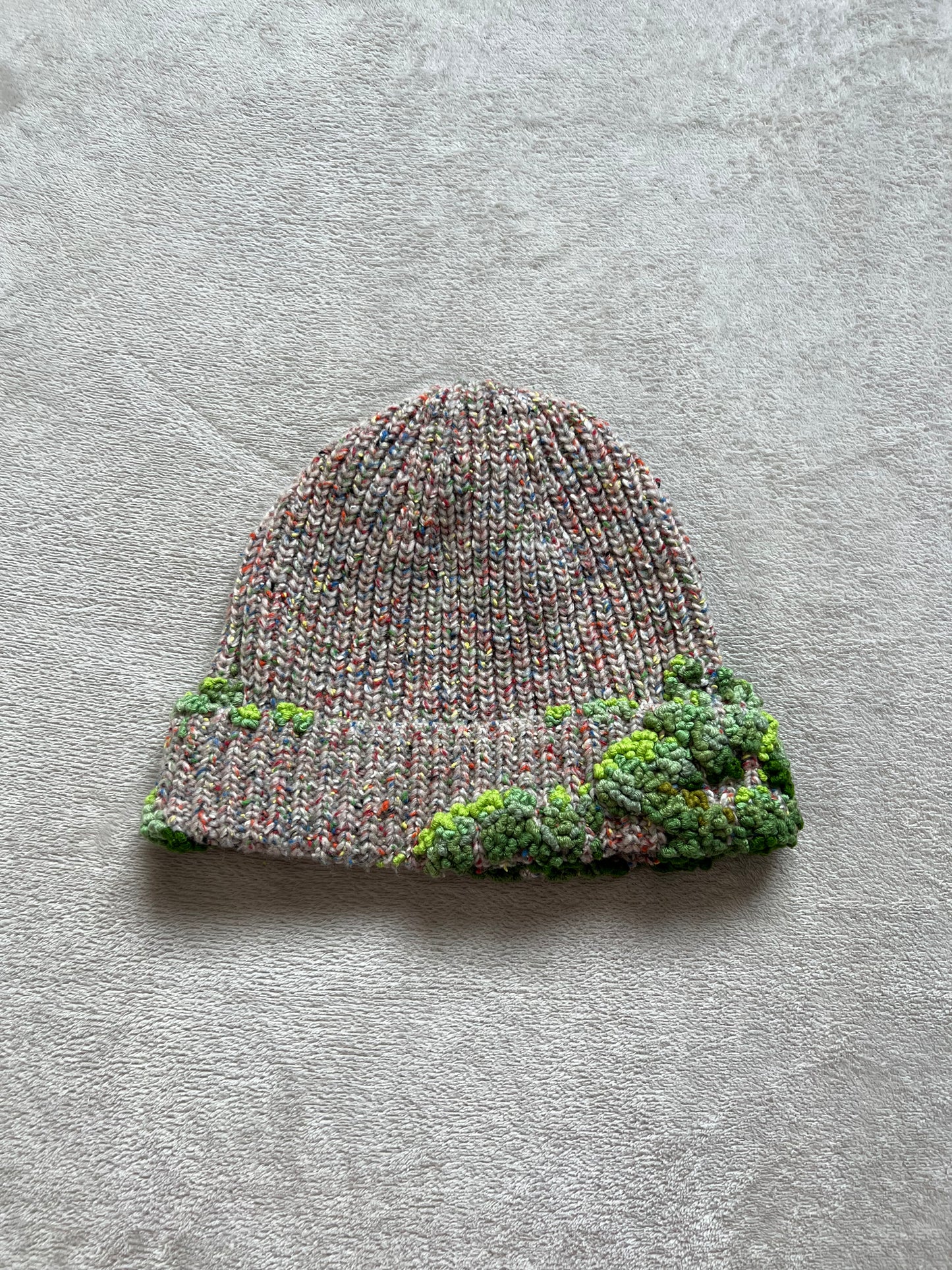 "  Embroidered Dot Beanie