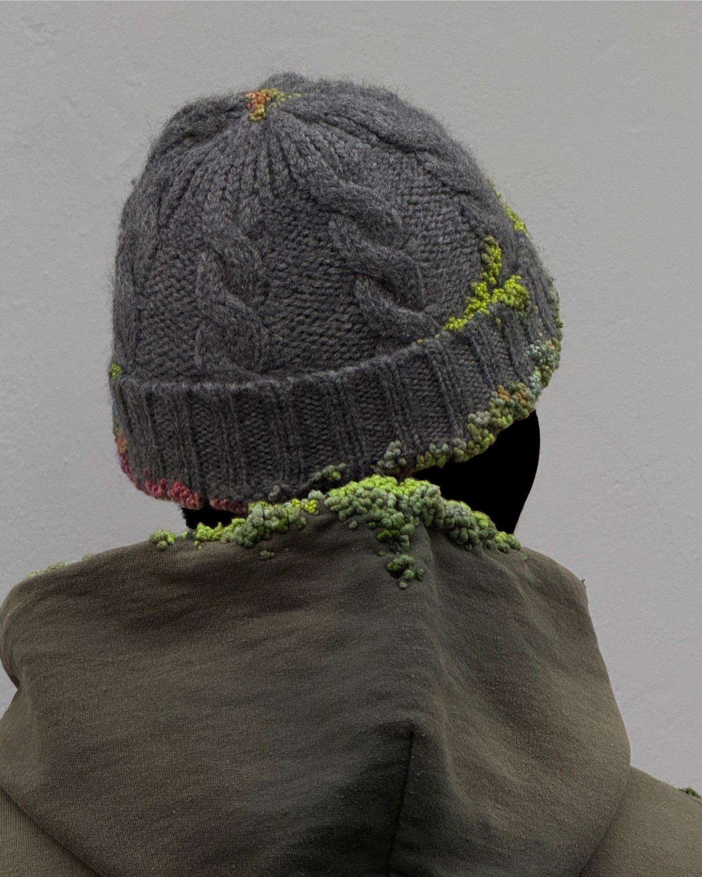 "  Embroidered Dot Beanie
