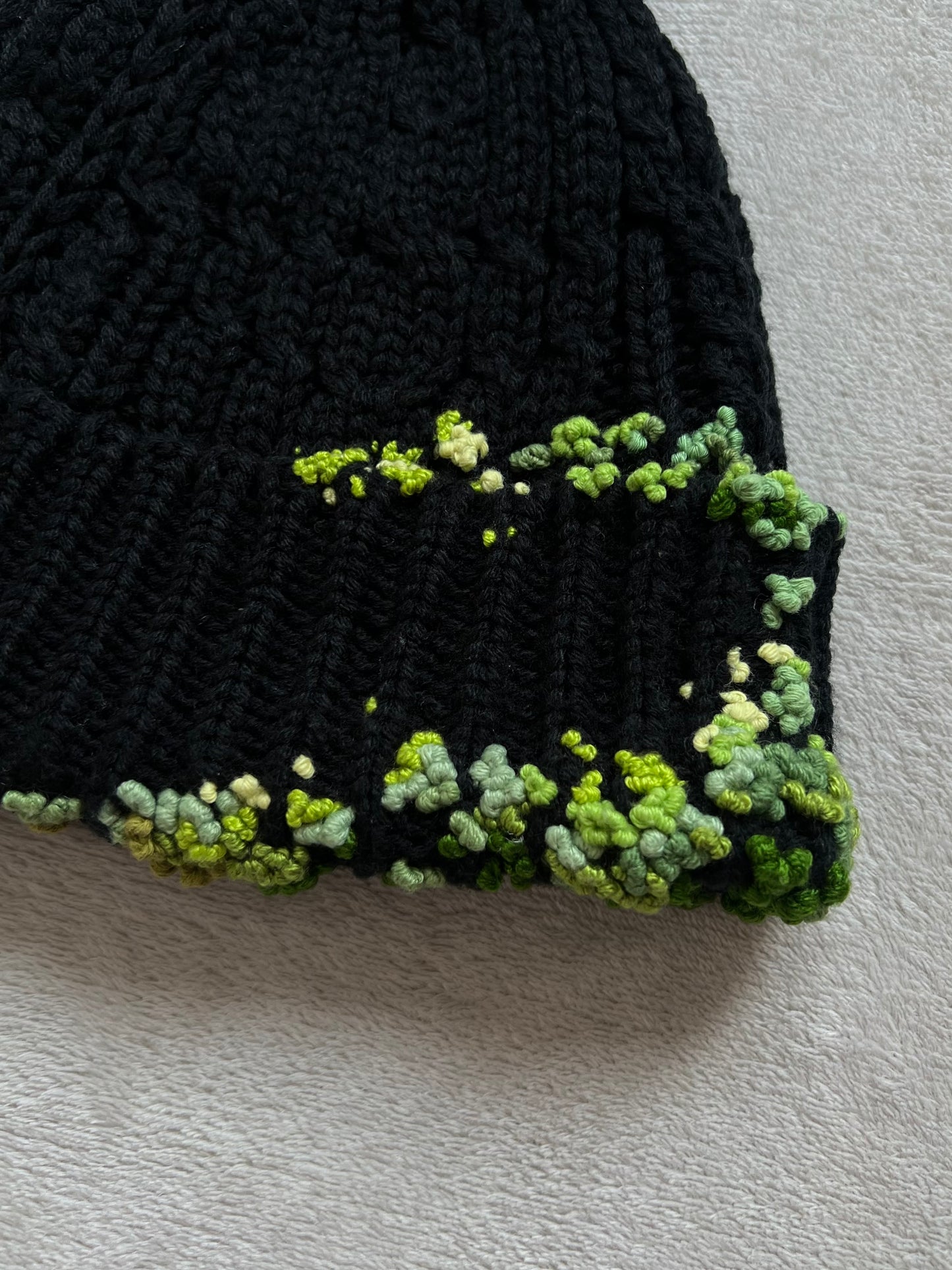 "  Embroidered Dot Beanie