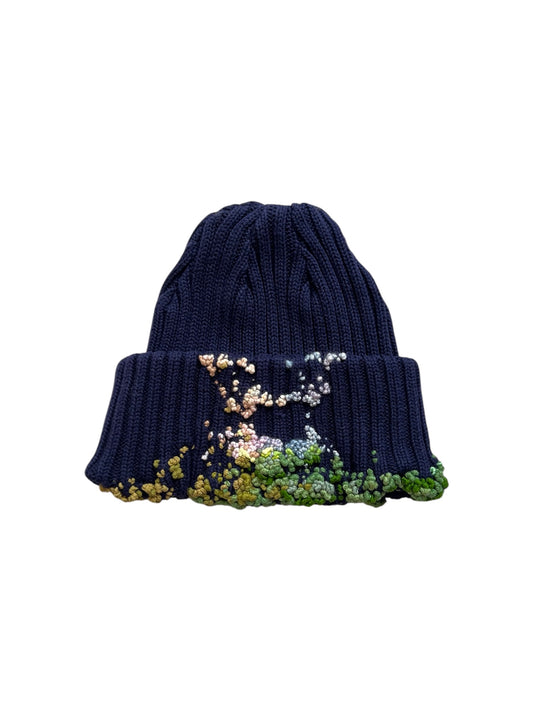 "  Embroidered Dot Beanie
