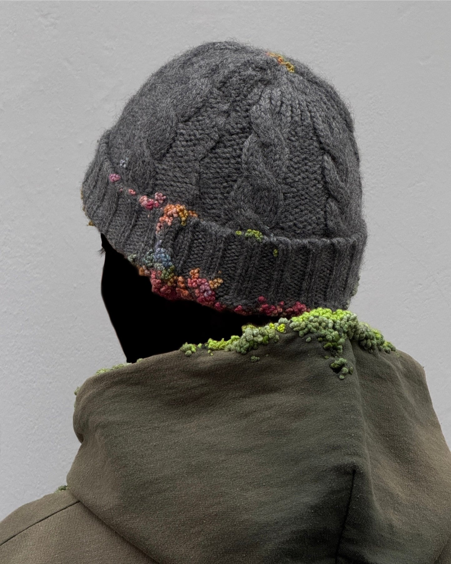 "  Embroidered Dot Beanie