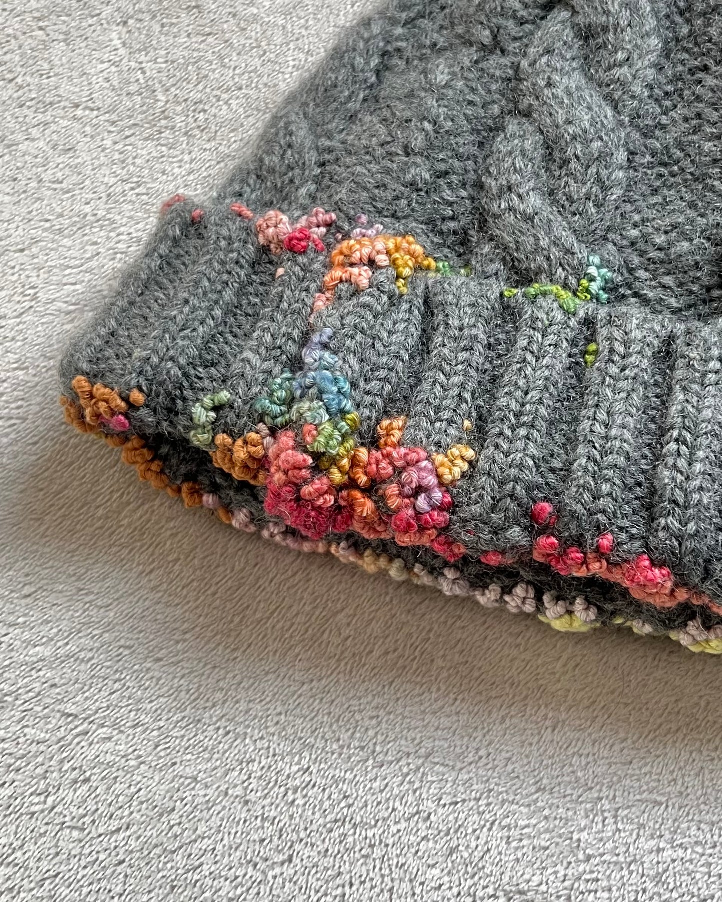 "  Embroidered Dot Beanie