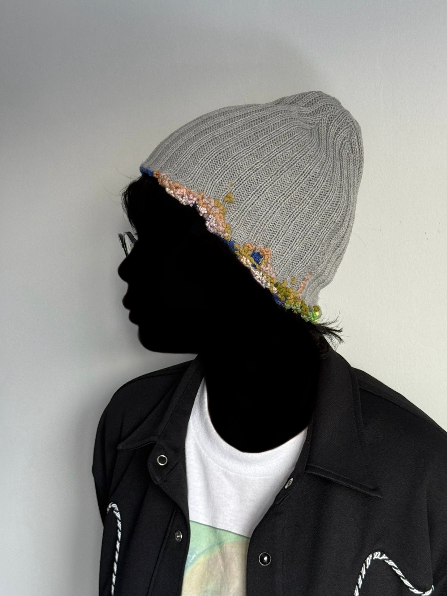 "  Embroidered Dot Beanie