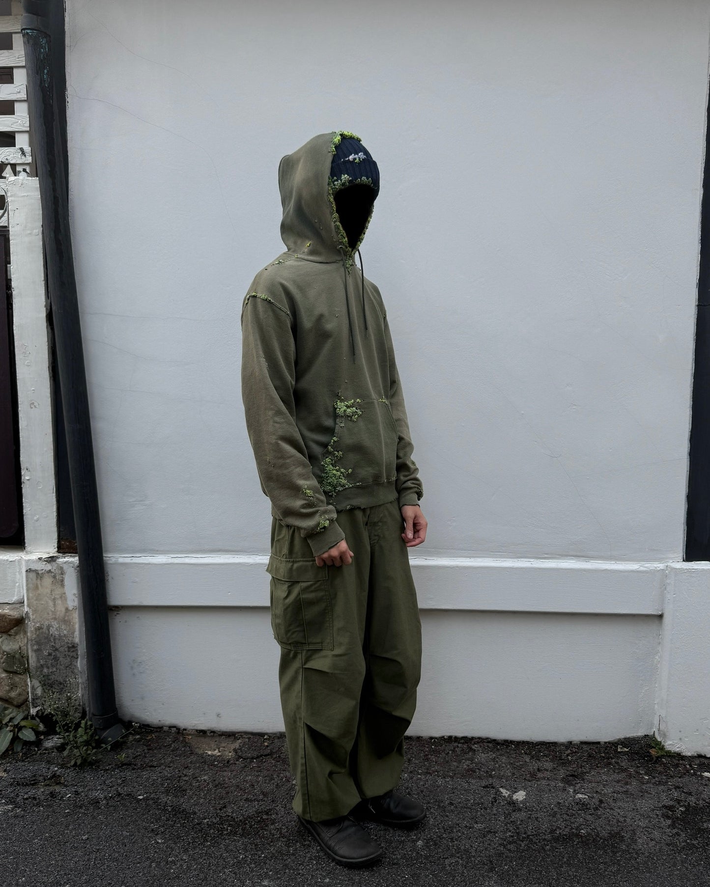 "   Embroidered Dot Hoodie