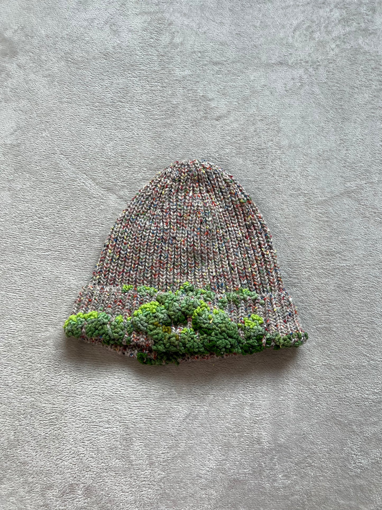 "  Embroidered Dot Beanie