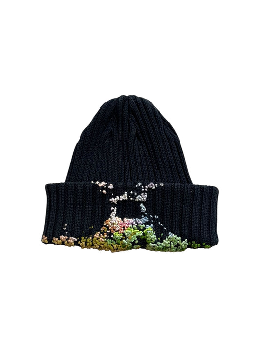 "  Embroidered Dot Beanie