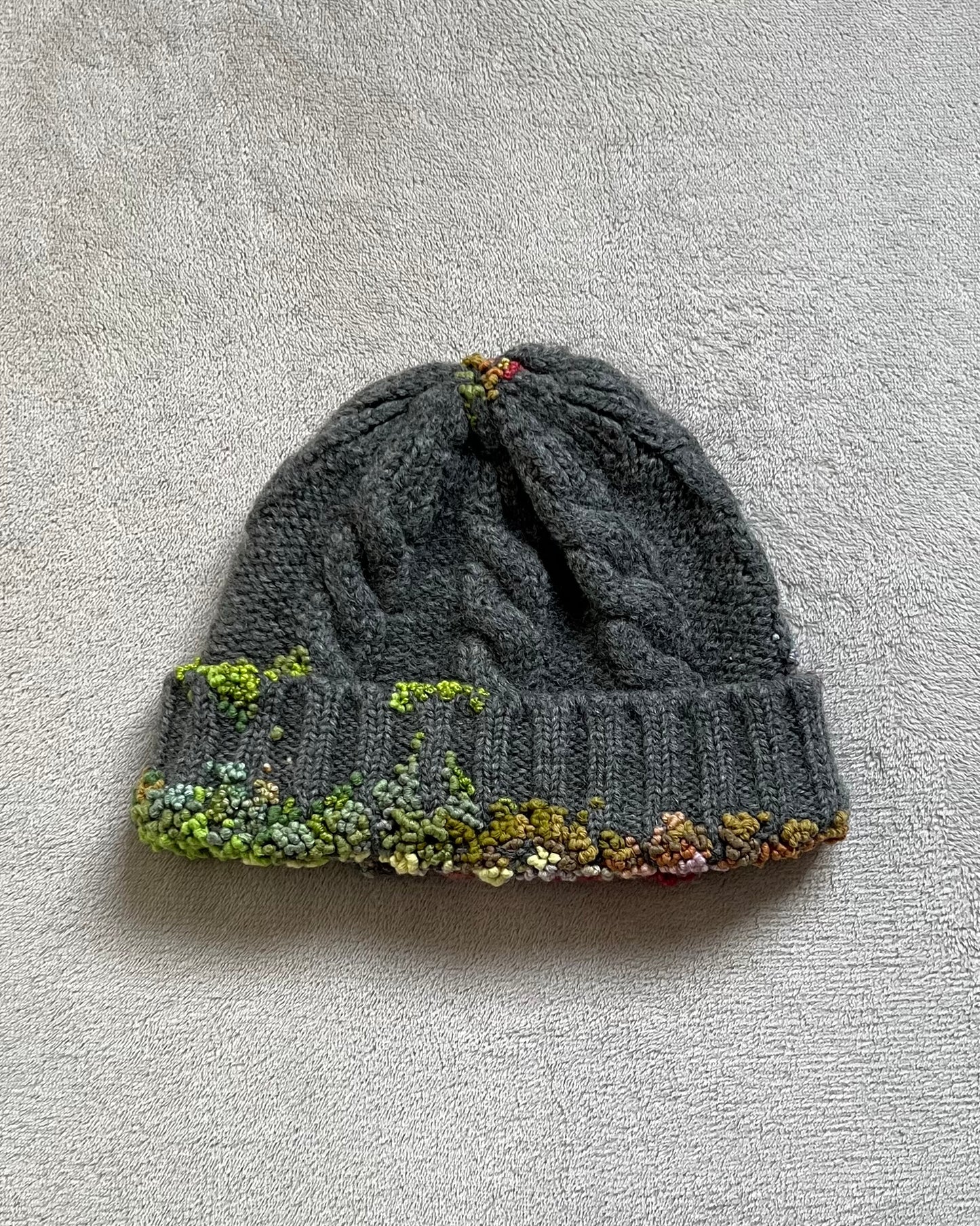 "  Embroidered Dot Beanie