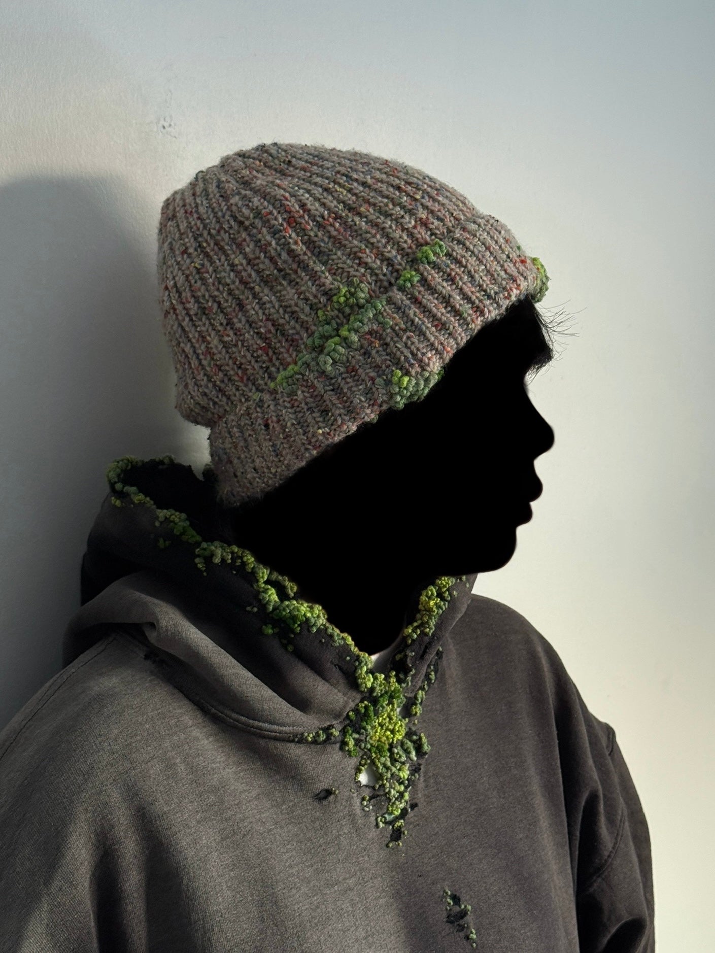 "  Embroidered Dot Beanie